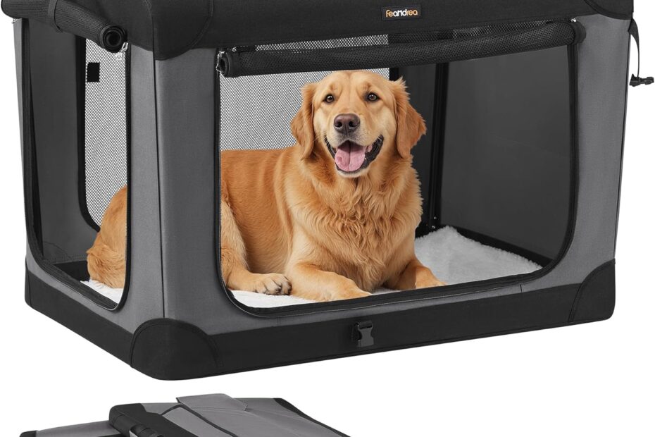 Travel Smart: Feandrea's Ultimate 36-Inch Collapsible Dog Crate Review
