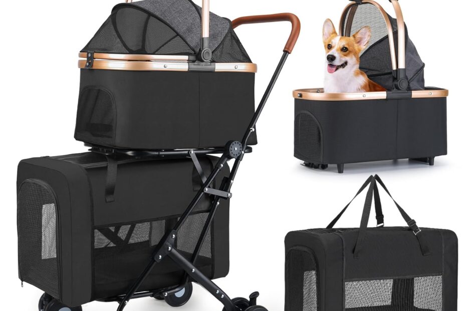 Ultimate Comfort for Your Furry Friends: The 4-in-1 Double Dog Stroller Review