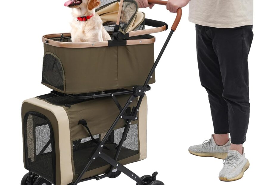 Ultimate Comfort on the Go: Review of the Foldable Double Pet Stroller for Dogs & Cats