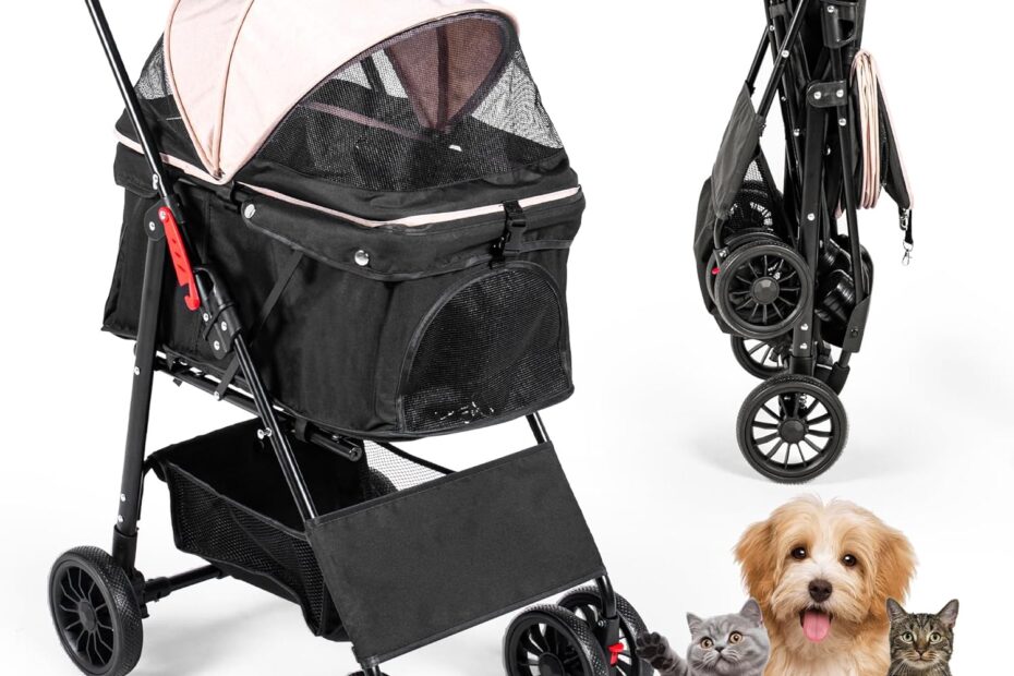 Ultimate Comfort on the Go: Review of the Pet Stroller with 4 Rolling Casters