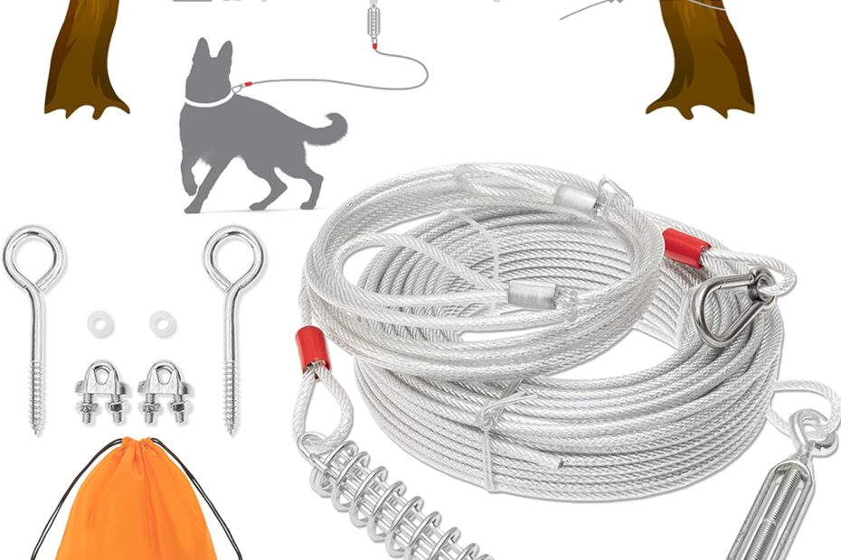 Ultimate Guide to the 100 ft Dog Tie Out Cable: Perfect for Outdoor Adventures!