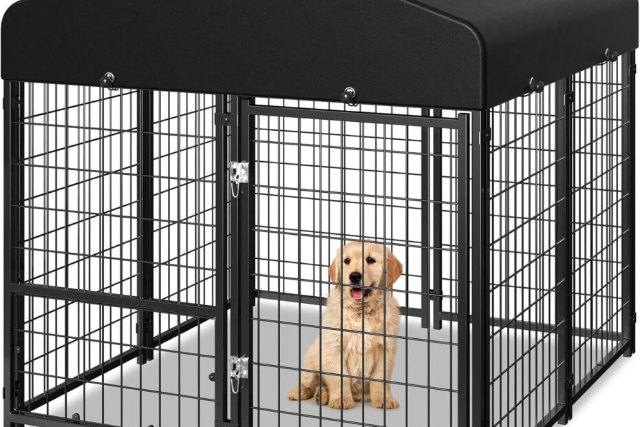 Ultimate Outdoor Dog Kennel: Weatherproof Playpen for Happy Pups!