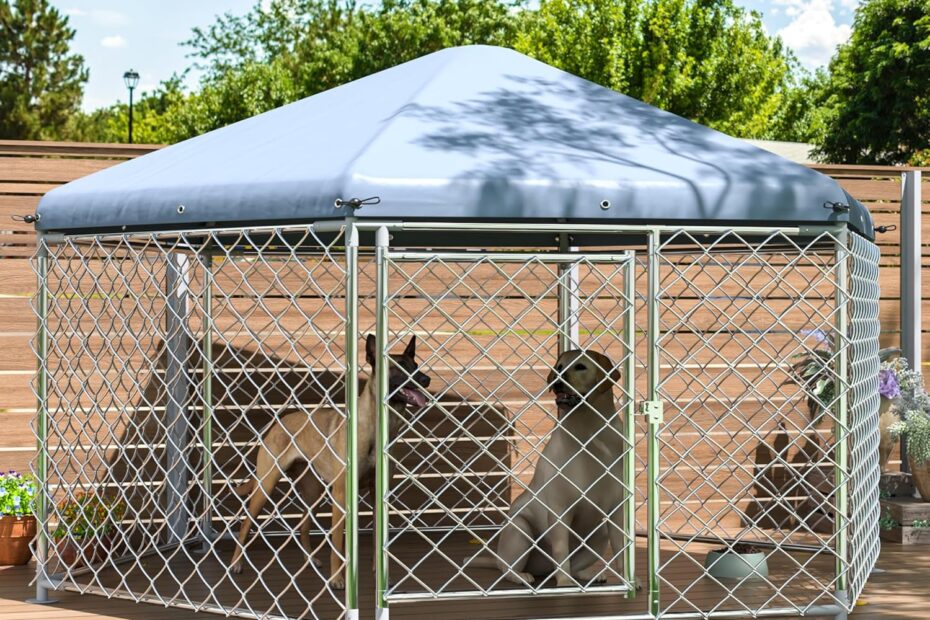 Ultimate Outdoor Safety: Review of the Large Dog Kennel with Roof