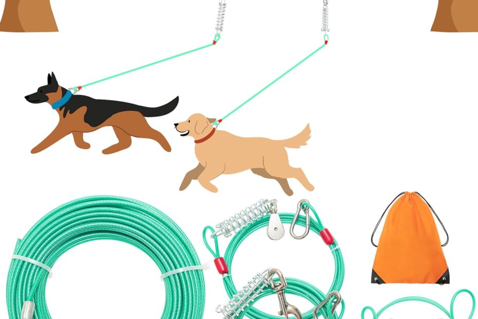 Unleash Adventure: Review of the 100FT Dog Tie Out Cable for Every Canine!