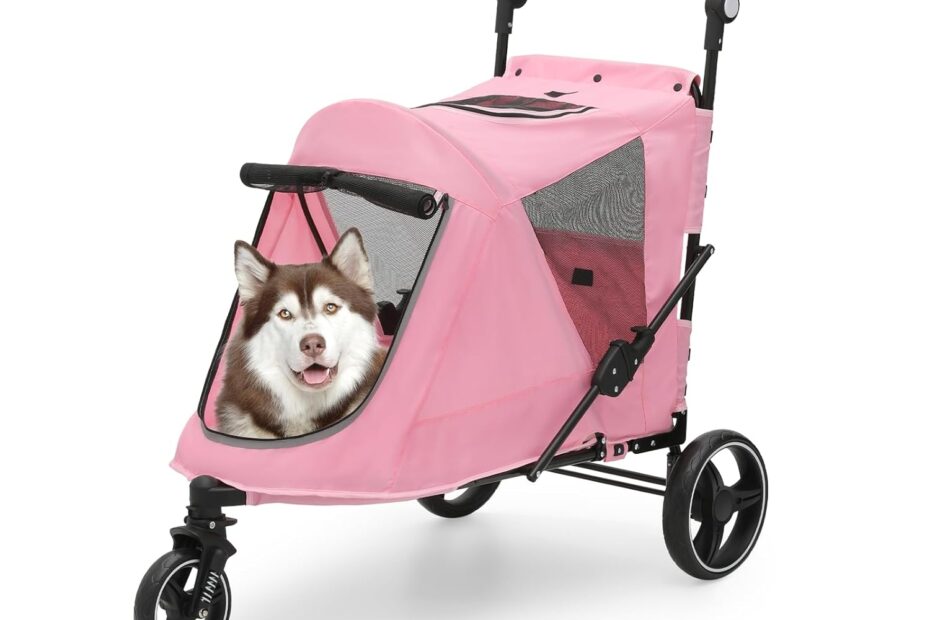 Unleash Adventure: Review of the Athena Collection 3-Wheel Pet Stroller for Large Dogs