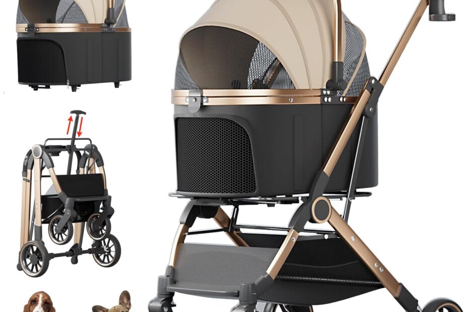 Unleash Adventure: The Ultimate 3-in-1 Pet Stroller for Travelling with Your Furry Friends!
