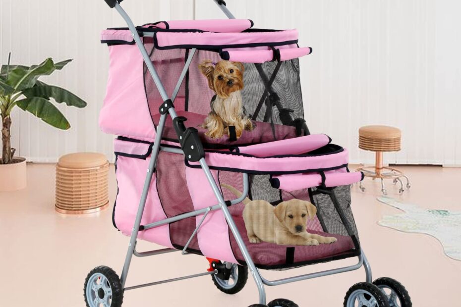 Unleash Adventure: The Ultimate 4-Wheel Dog & Cat Stroller Review!