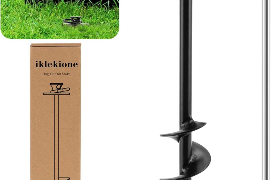 Unleash Freedom: A Review of the 360° Swivel Dog Tie Out Stake for Large Pups