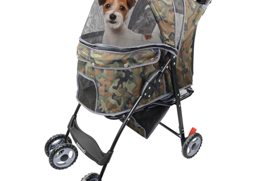 Discover the Ultimate Convenience: AmorosO 4 Wheels Pet Stroller Review