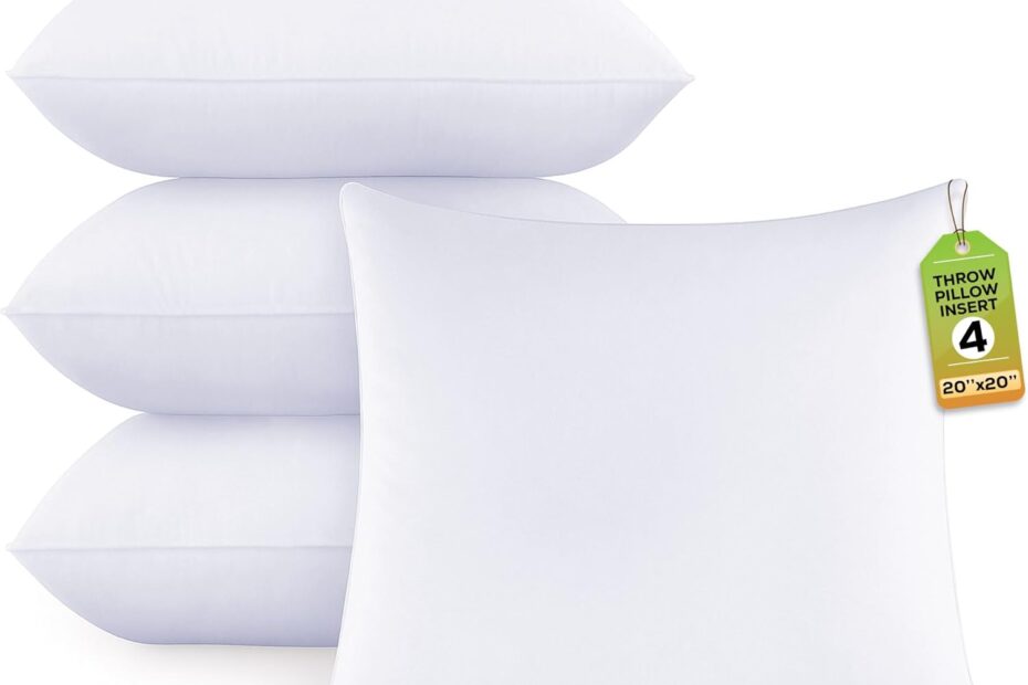 Elevate Your Decor: GOLD TEXTILES White Throw Pillow Inserts Review