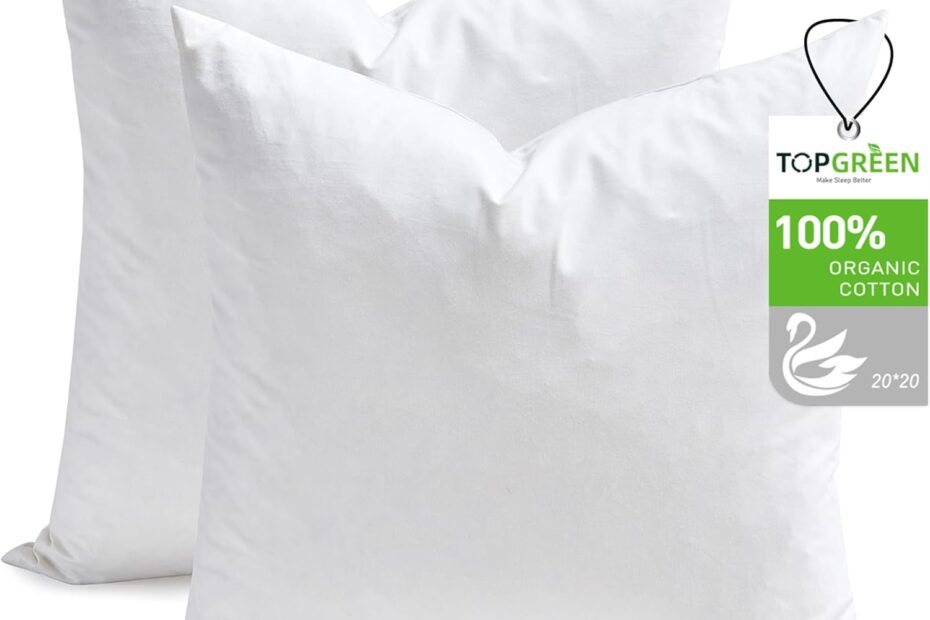 Elevate Your Decor: Review of 100% Organic Cotton Feather Down Pillow Inserts