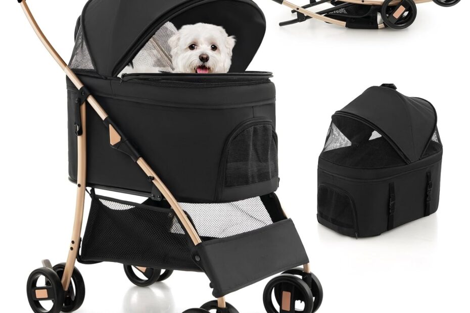 Explore Freedom: The Ultimate Giantex 3-in-1 Folding Pet Stroller Review