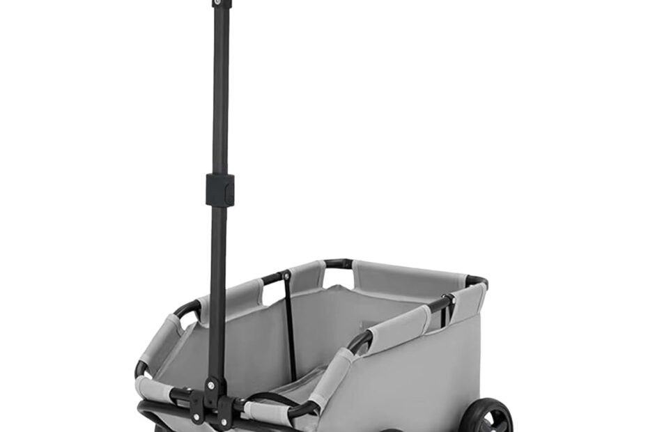 Explore Freedom: The Ultimate Grey 4-Wheel Pet Stroller for Small Dogs and Cats