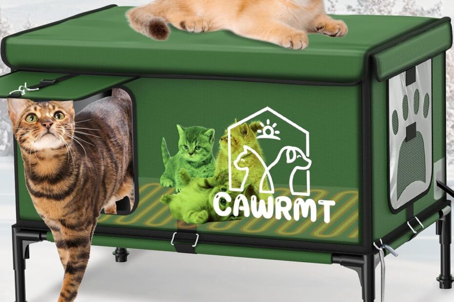 Keep Your Feline Friends Cozy: Review of the Waterproof Elevated Cat House