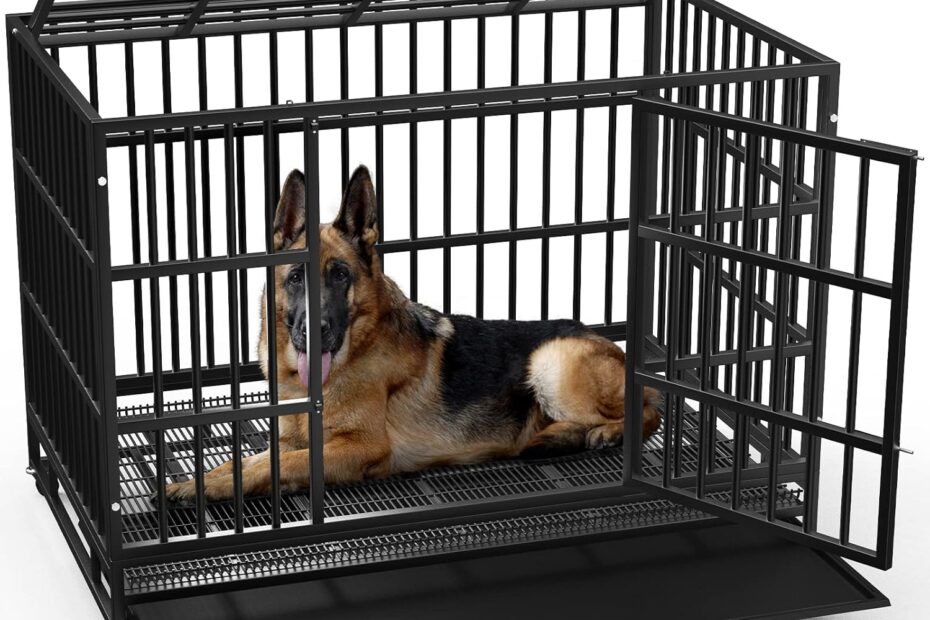 LEMBERI Heavy Duty Dog Crate: The Ultimate Escape Proof Solution for Large Dogs!