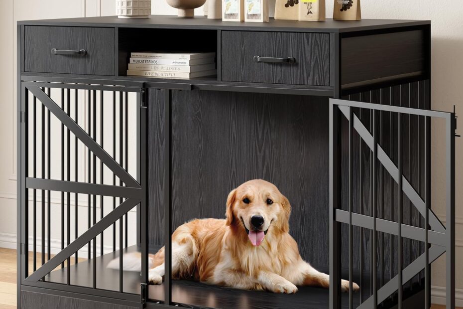 Stylish & Functional: Review of the 44" Large Dog Crate Furniture