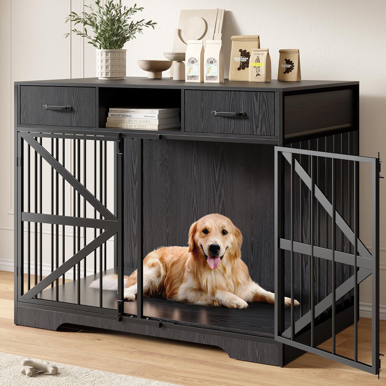 Stylish & Functional: Review of the 44" Large Dog Crate Furniture
