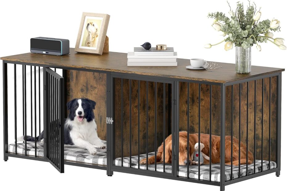 Stylish & Functional: The DWVO Double Dog Kennel Furniture Review
