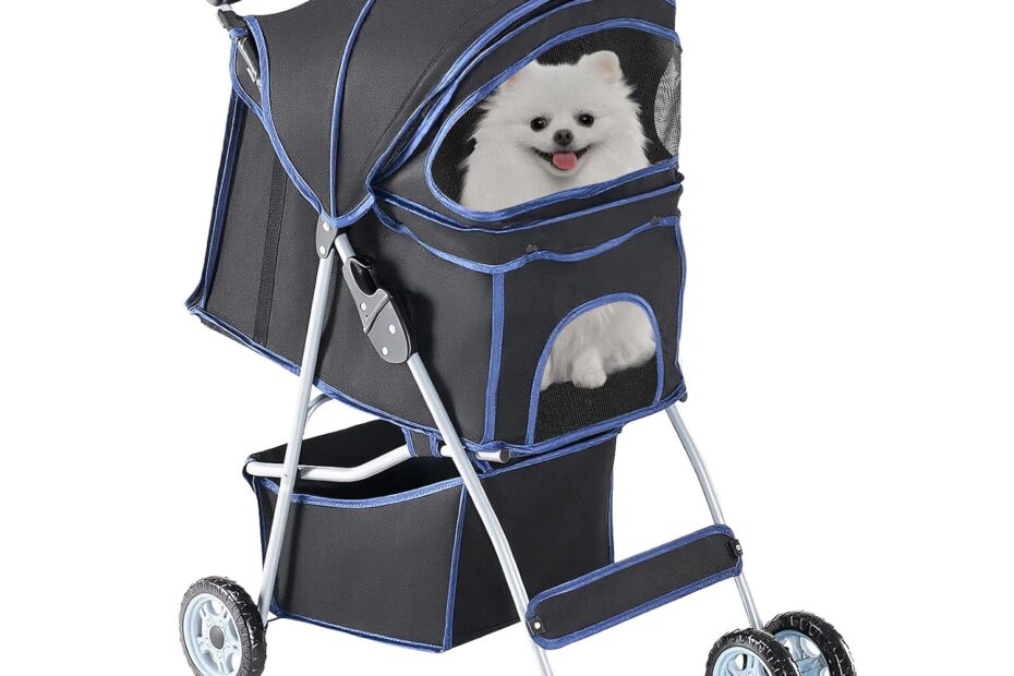 The Ultimate Pet Stroller: Lightweight Comfort for Your Furry Friends!