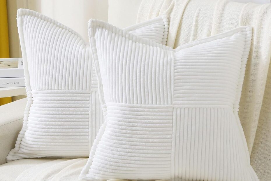Transform Your Space: HAUSSY Christmas White Corduroy Throw Pillow Covers Review