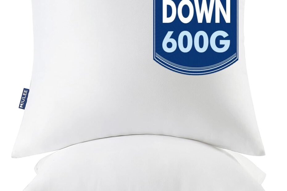 Transform Your Space: MIULEE 20x20 Throw Pillow Inserts Reviewed!