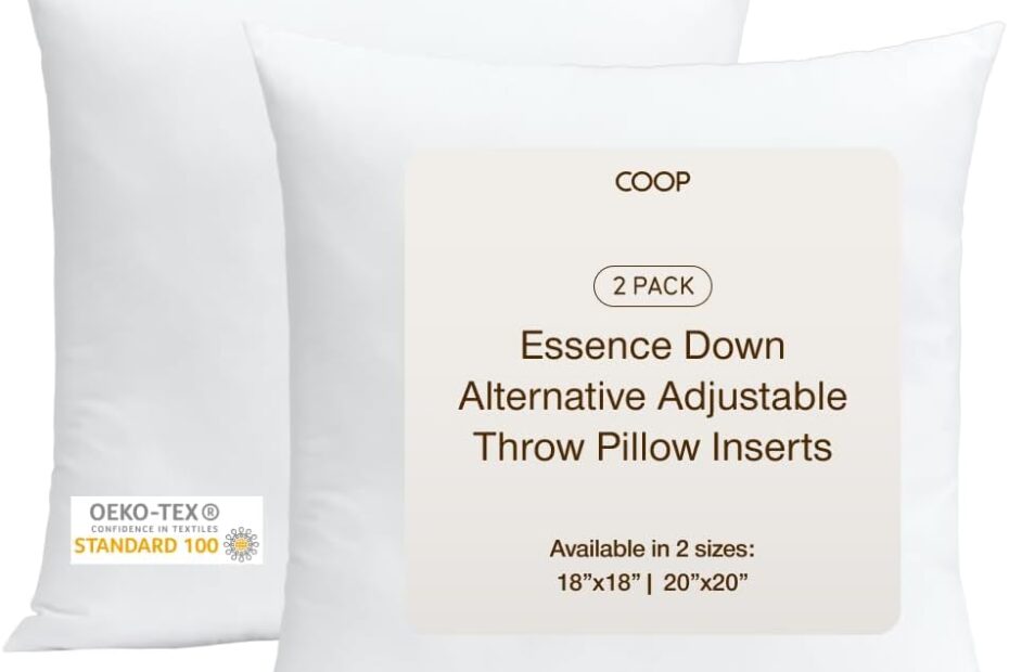 Transform Your Space with Coop Home Goods Adjustable Pillow Inserts: Review & Insights