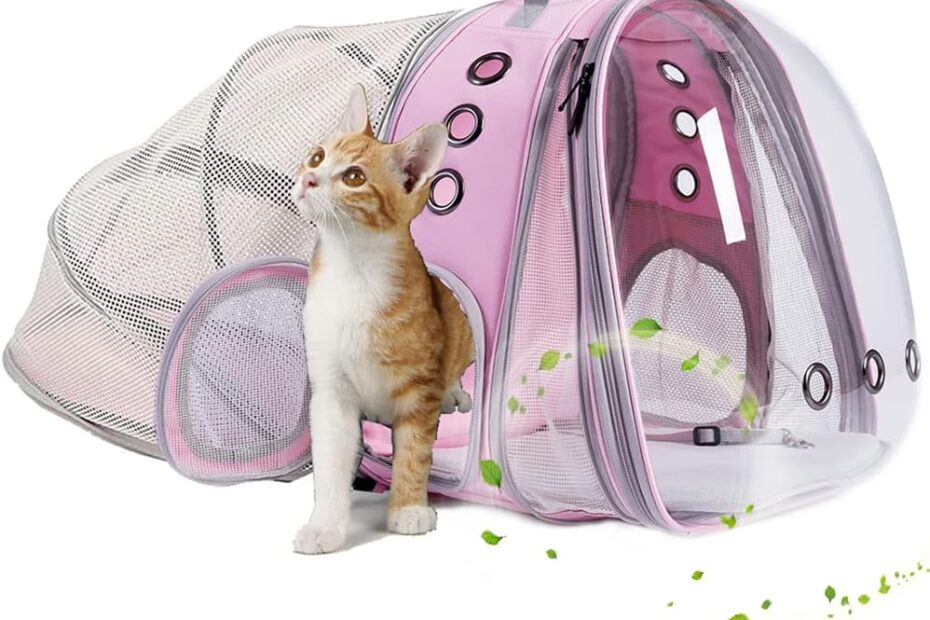 Ultimate Comfort: Dual Expandable Cat Backpack Carrier for Your Furry Friend!
