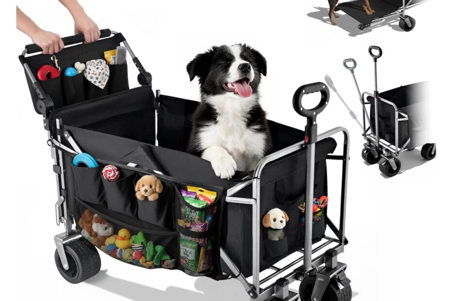 Ultimate Comfort on the Go: Review of the Foldable Dog Wagon for Large Dogs