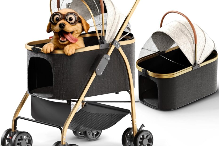 Ultimate Comfort: The Versatile 2-in-1 Pet Stroller for On-the-Go Pet Lovers!