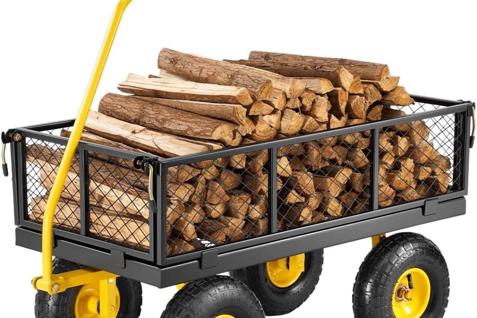 VEVOR 500 Lbs Steel Garden Cart: The Ultimate Heavy-Duty Garden Companion